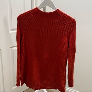 Anthropologie Red Knit Sweater